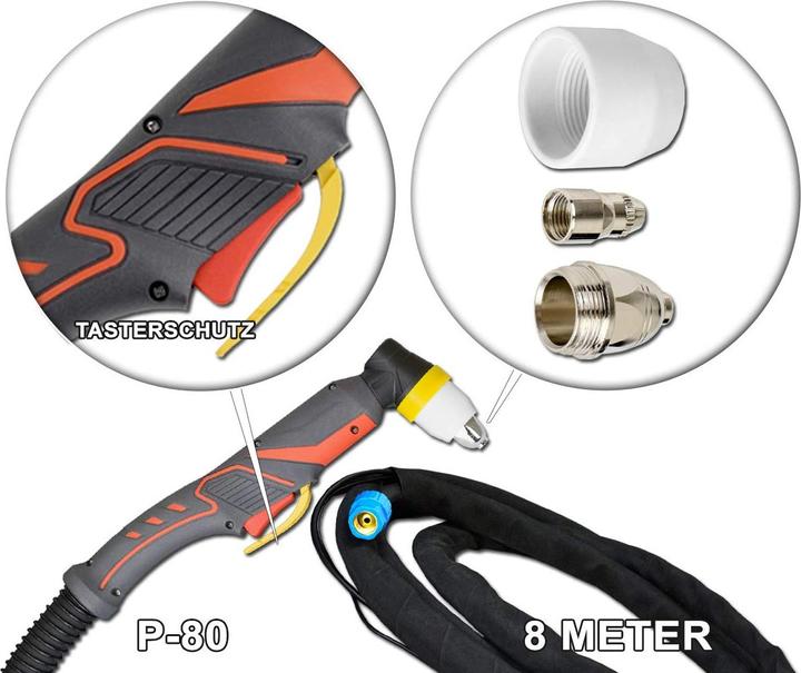 Produktbild Stahlwerk Plasmaschneidbrenner P-80 / Schlauchpaket 8 Meter