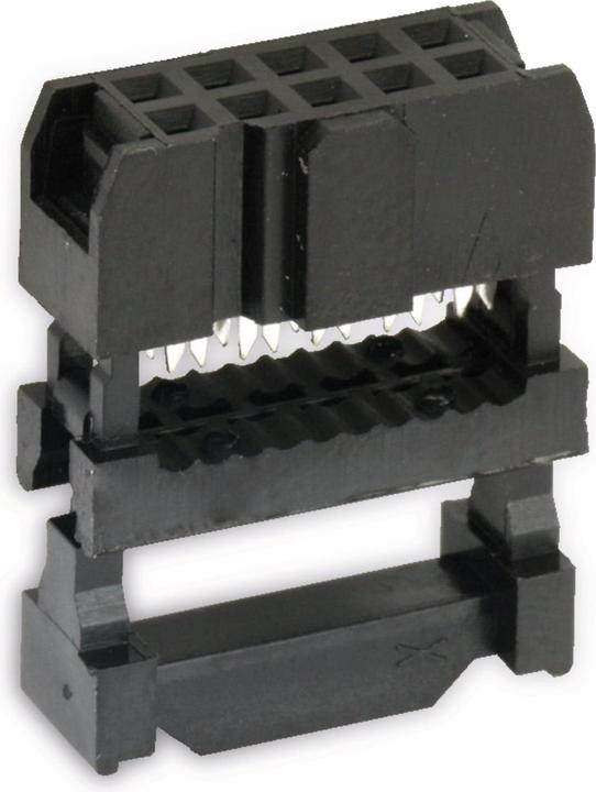 Actual product image CONNECT post socket for ribbon cable, RM 2.54, 10-pin