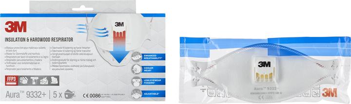 Produktbild 3M Atemschutzmaske, weiss (FFP3, 5 x)