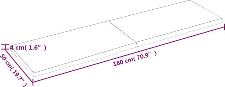 Actual product image VidaXL Gianna (180 x 50 x 4 cm)