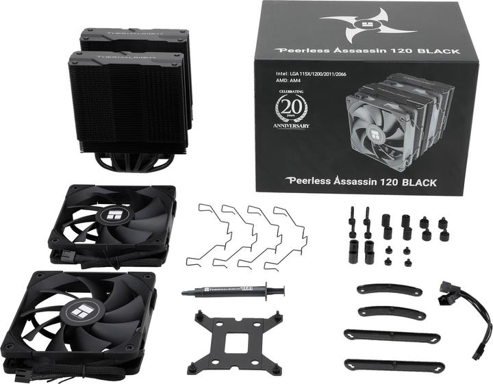 Image du produit Thermalright Peerless Assasin 120 - Noir - Refroidisseur d'air pour CPU - Max 26 dBA (157 mm)