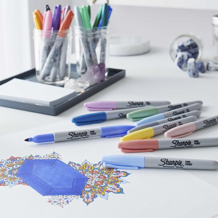Produktbild Sharpie Permanentmarker (Mehrfarbig, 1 mm, 12 x)