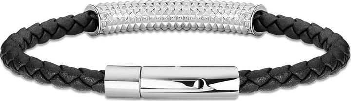 Image du produit Police Bracelet matériel (21 cm, Cuir, Acier inoxydable)
