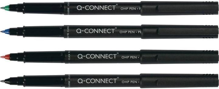 Actual product image Q-Connect OHP marker permanent (Multicoloured, 0.70 mm, 4 x)