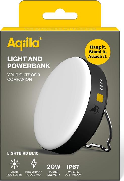 Immagine prodotto Aqiila Lightbird BL10 - Lampada da campeggio con powerbank