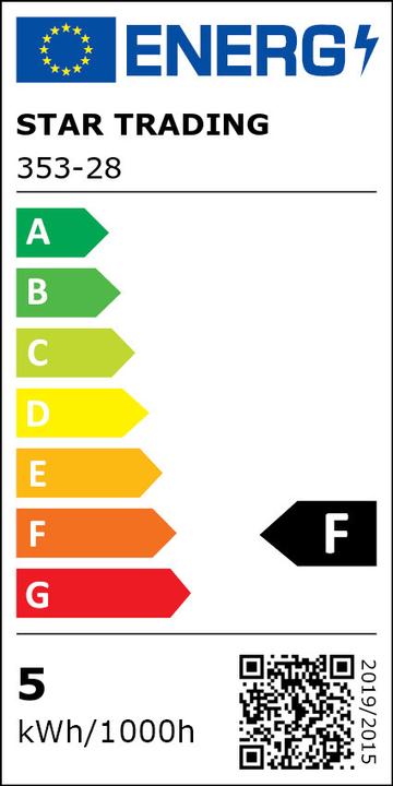 Energie-Label Star Trading LED Leuchtmittel E14 TC35 Soft Glow (E14, 4.50 W, 470 lm, 1 x, F)
