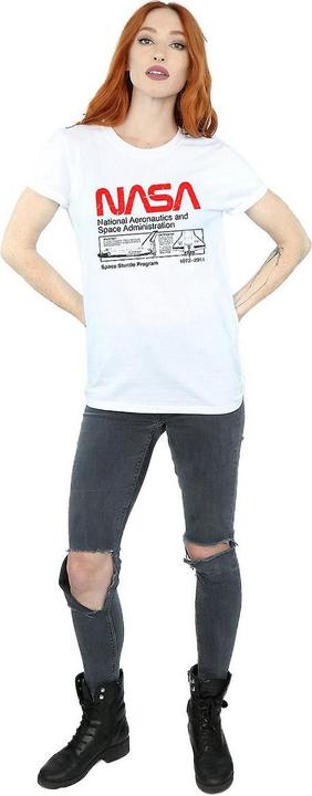 Image du produit Nasa Femme/Les femmes - T-shirt boyfriend en coton avec navette spatiale (S)