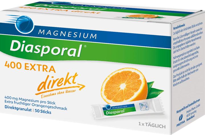 Produktbild magnesium diasporal Magnesium-Diasporal 400 extra direkt Direktgranulat Sticks, 50 St. Beutel (50 Stück, Granulat)