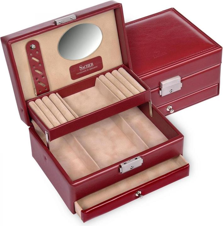 Immagine prodotto Sacher 15.000.295043 - Portagioie Carola nuovo classico rosso