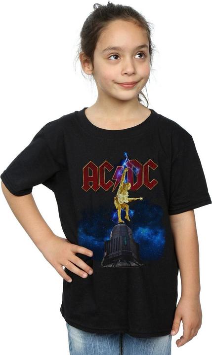 Actual product image AC/DC Girls Stiff Upper Lip Lightning Cotton T-Shirt (104)