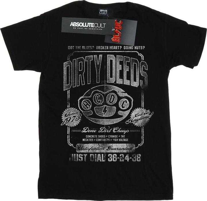 AC/DC Just Dial Cotton Boyfriend TShirt