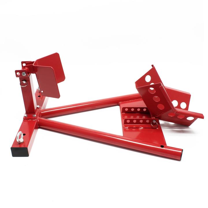Actual product image Wiltec Motorcycle Front Wheel Chock for 13-17” Tyres with 90-130mm Width as Mounting Stand for Safe Storage