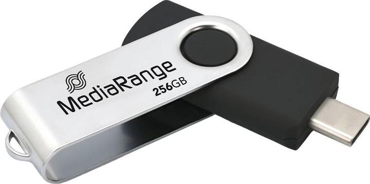 Actual product image MediaRange Swivel Stick (256 GB, USB 3.2)