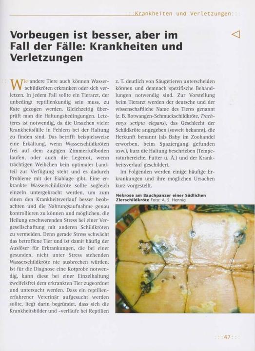 Produktbild Haltung von Wasserschildkröten (Deutsch, Andreas S. Hennig, 2012)