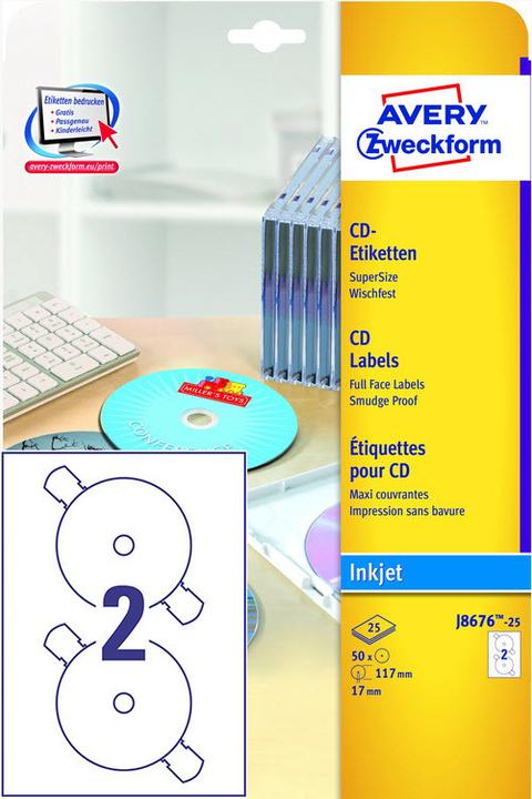 Image du produit Avery Étiquettes CD SuperSize