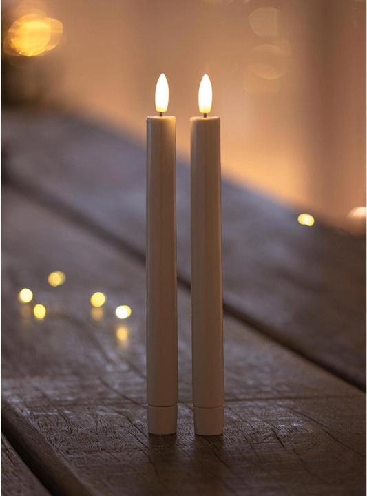 Actual product image Sirius LED Stick Candles Set Sille 2 pieces, White (2 x)