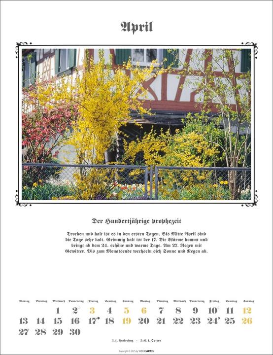 Actual product image Der Hundertjährige Kalender 2026 (30 x 39 cm, German)