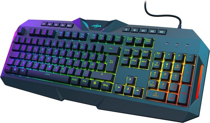 Actual product image Urage Gaming Keyboard Exodus 700 Semi-Mechanical, Black (DE, Cable)