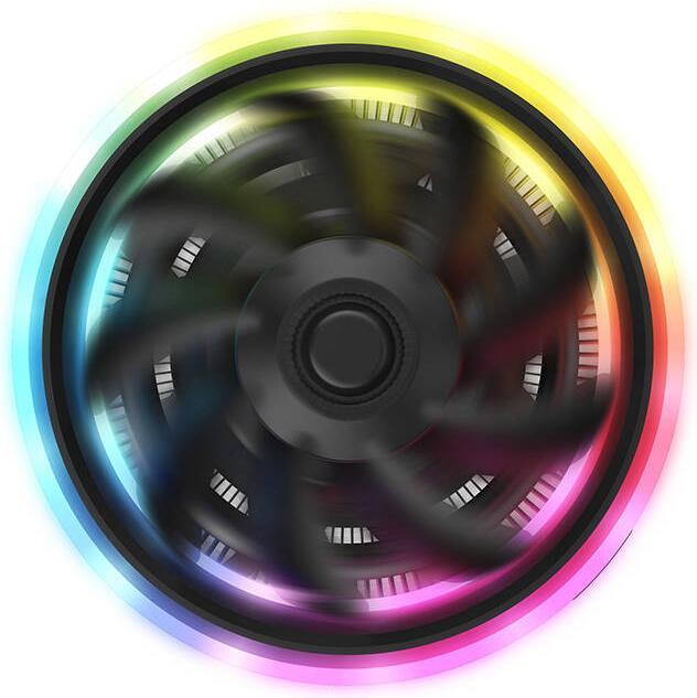 Actual product image Darkflash Tech Shadow Pro CPU active cooling RGB (heatsink + fan 100x100)