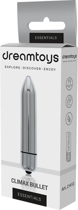 Actual product image Dream Toys Climax Bullet Vibrator - Silver