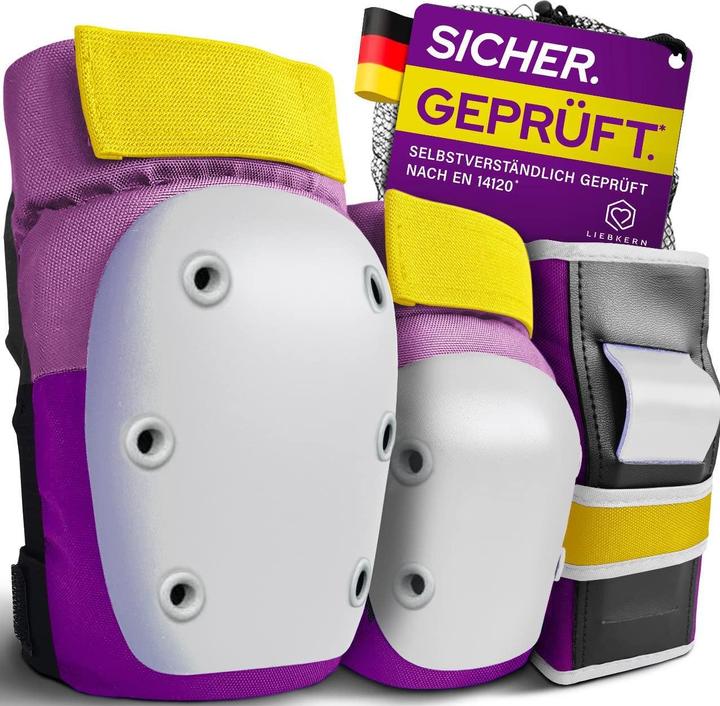 Liebkern Protektoren-Set (L, Handgelenkschoner, Knieschoner, Ellbogenschoner, Paar)
