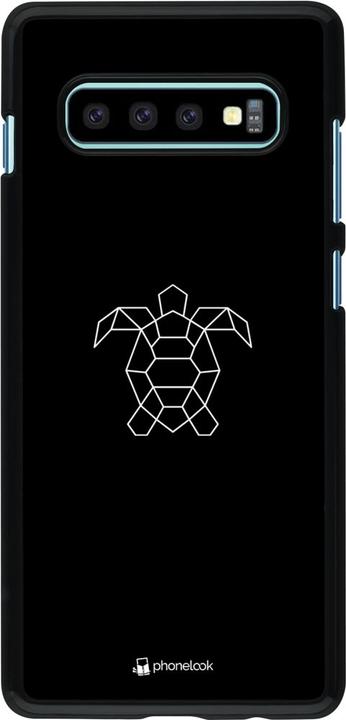 Produktbild PhoneLook Hülle Turtles lines on black (Samsung Galaxy S10+)
