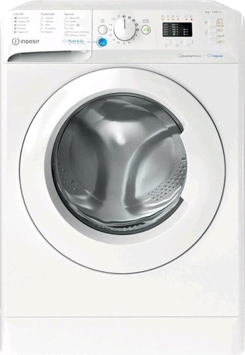 Produktbild Indesit BWSA 7125X WV DE Frontlader-Waschmaschine 7 kg 1200 U/min B Weiss (7 kg, Links)