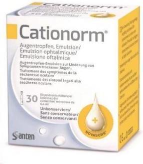 Actual product image Cationorm Augentropfen-Emulsion UD (0.40 ml, Cationorm eye drop emulsion UD (30x0.4ml))