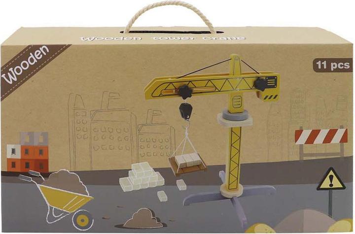 Actual product image Wooden tower crane, 11 pcs.