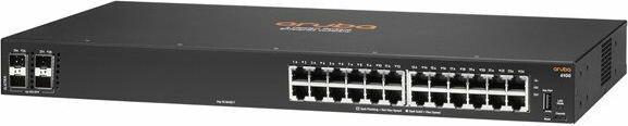 Actual product image HPE E Aruba 6100 Switch 4 SFP+ Ports, 1 USB Type C Console Port, 1 USB Type A Host Port, Layer 2 (28 Ports)