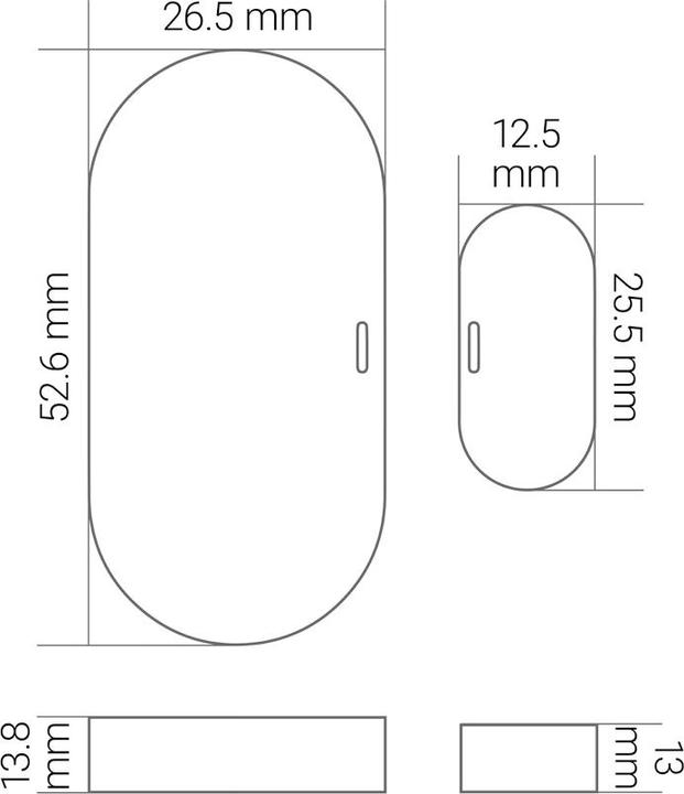 Actual product image KnockautX Door/window sensor