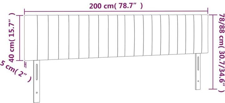 Image du produit VidaXL Aldridge (200 x 5 x 88 cm)
