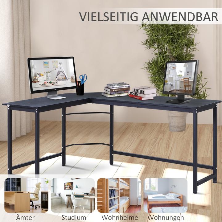 Produktbild Vinsetto Eckschreibtisch (168 x 120 x 75 cm)