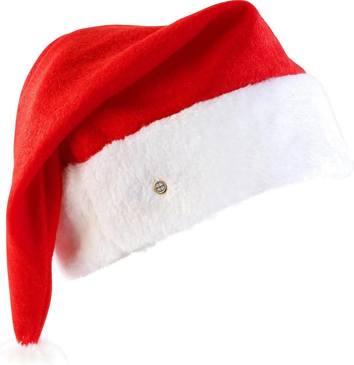 Image du produit Infactory Bonnet de Père Noël LED avec pompon lumineux