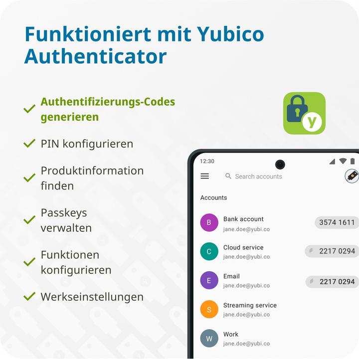 Energy Label Yubico YubiKey 5C NFC
