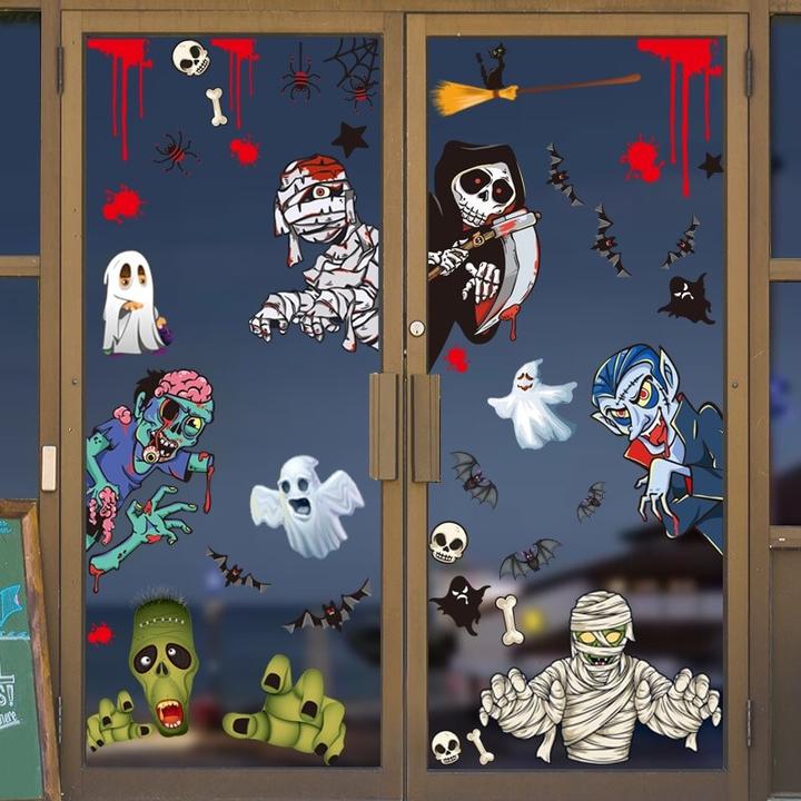 Image du produit Cover-Discount Autocollant de fenêtre Tatouage Halloween