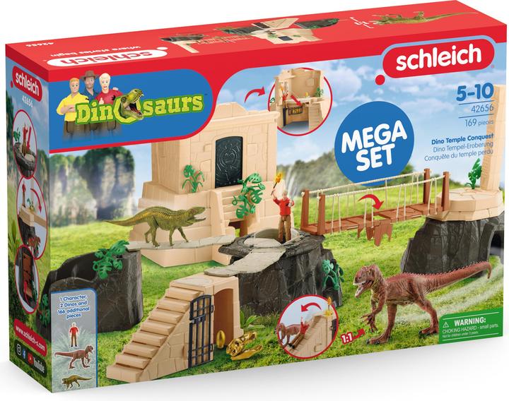 Produktbild Schleich Dino Tempel-Eroberung Mega-Set