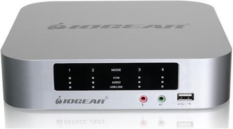 Produktbild Iogear GCS1924, KVM Switch, 4 Port, DualView Mini DisplayPort