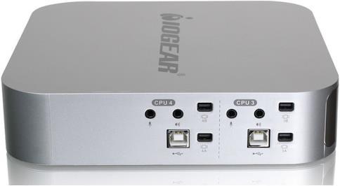 Produktbild Iogear GCS1924, KVM Switch, 4 Port, DualView Mini DisplayPort