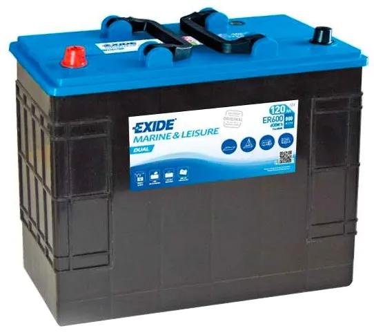 Exide ER600 Dual Versorgungsbatterie 12V 120Ah 800A (12 V, 120 Ah)