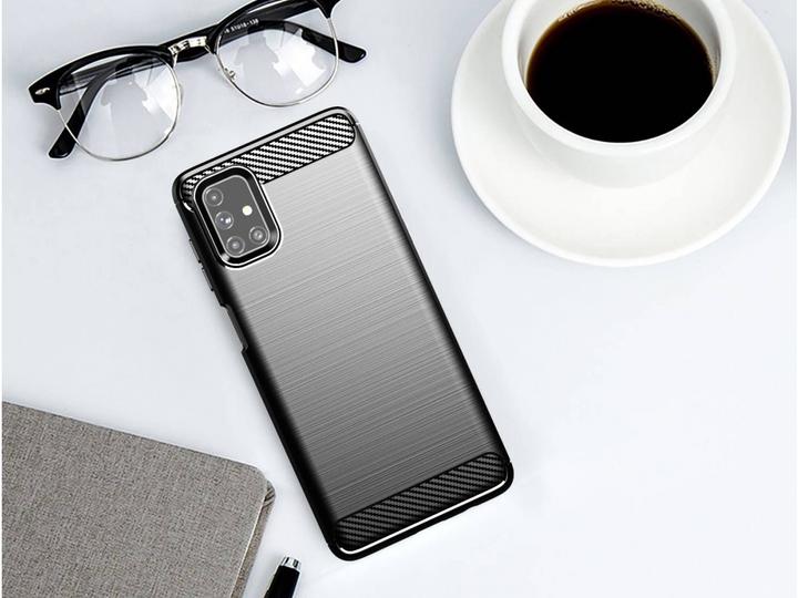 Produktbild Screenguard Samsung Galaxy M51 Hülle Carbon Brushed Soft TPU (Samsung Galaxy M51)