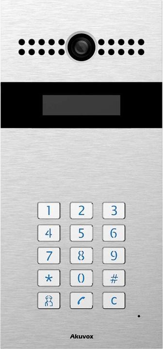 Actual product image Akuvox R27A Doorphone SIP con Camera, Tastierino numerico, Lettore RFID, 3 Relay, Protezione IP65