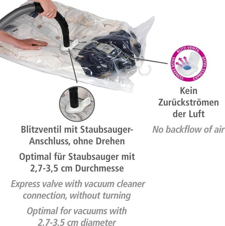 Produktbild Wenko 2 Vakuumbeutel-Set für Kleidung
