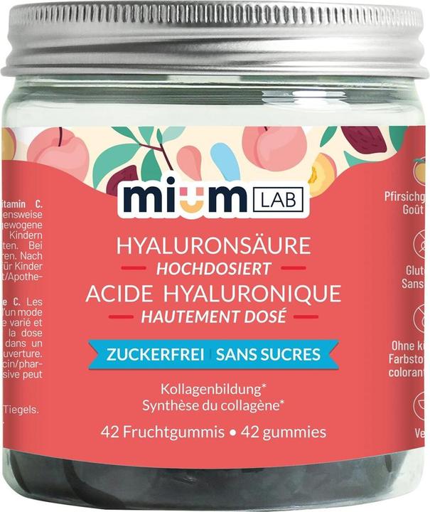 Produktbild Mium Lab Vitamingummis Hyaluronsäure (42 Stück, Gummies, 172 g)