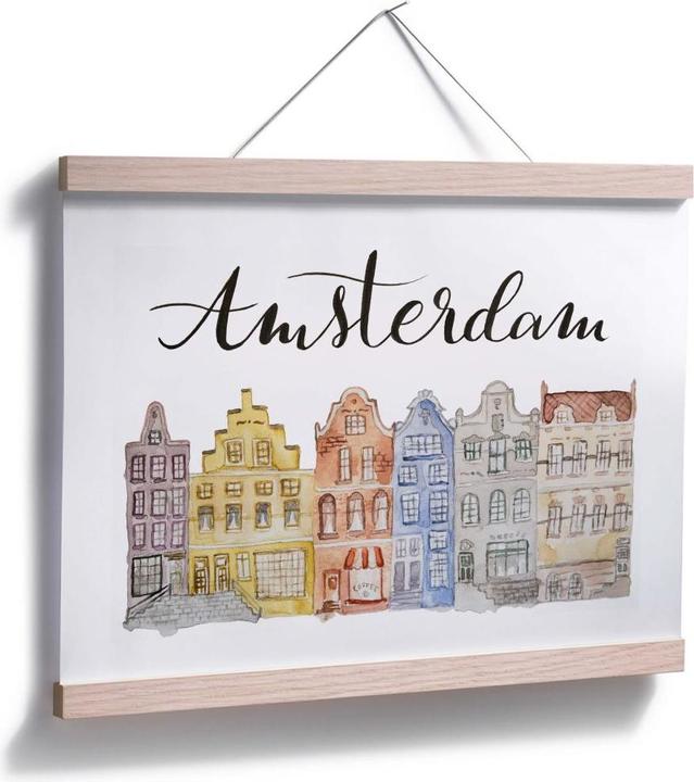 Produktbild Trenddeko Skyline of Amsterdam - Aquarell (60 x 50 cm)