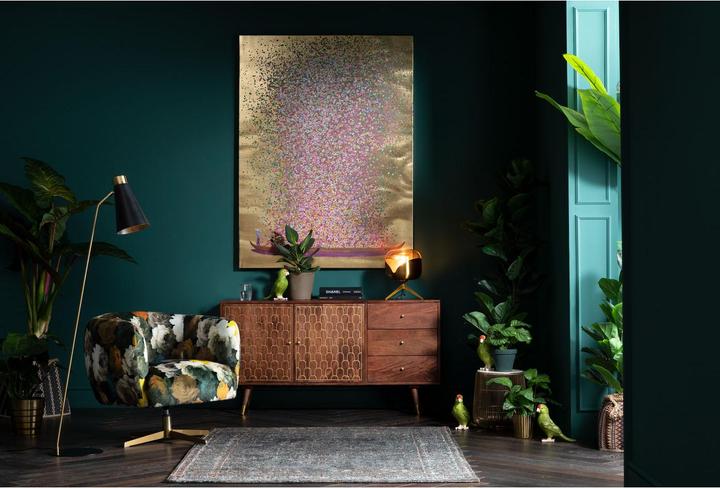 Image du produit Designlife Tableau Touched Flower Boat Gold Pink 160x120cm (120 x 160 cm)