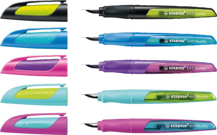 Produktbild STABILO EASYbuddy FRESH EDITION Schulfüller mit Medium-Feder M (Blau, 1 x)