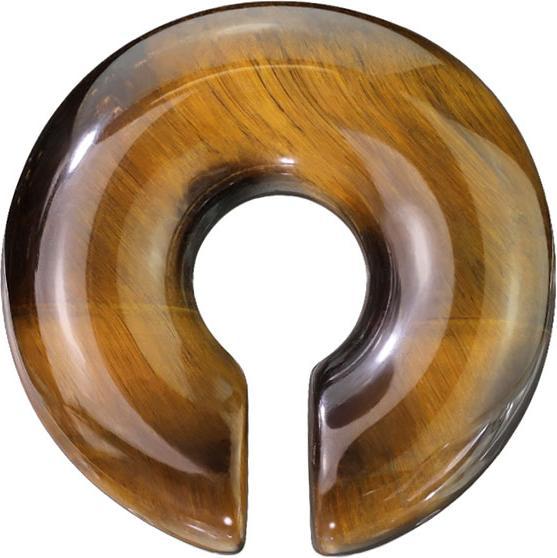 Immagine prodotto Star Piercing Ciambella per il peso dell'orecchio realizzata con la pietra occhio di tigre (senza ottone, Mnerale)