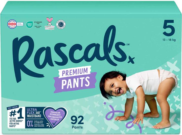 Image du produit Rascals Pantalon premium (Taille 5, Pack mensuel, 92 pièce(s))