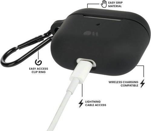 Actual product image Caselogic Tough Case for AirPods 3rd Gen. Black (Headphone sleeve)
